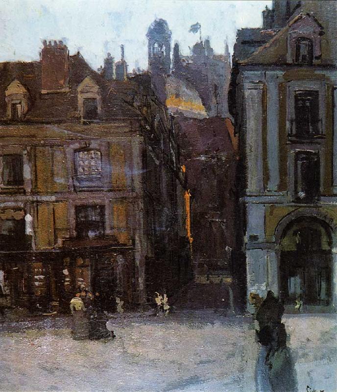 Walter Sickert The Quai Duquesne and the Rue Notre Dame, Dieppe